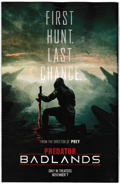 Predator: Black, White & Blood #3 Pete Woods Variant Listing– Marvel Comics 2025