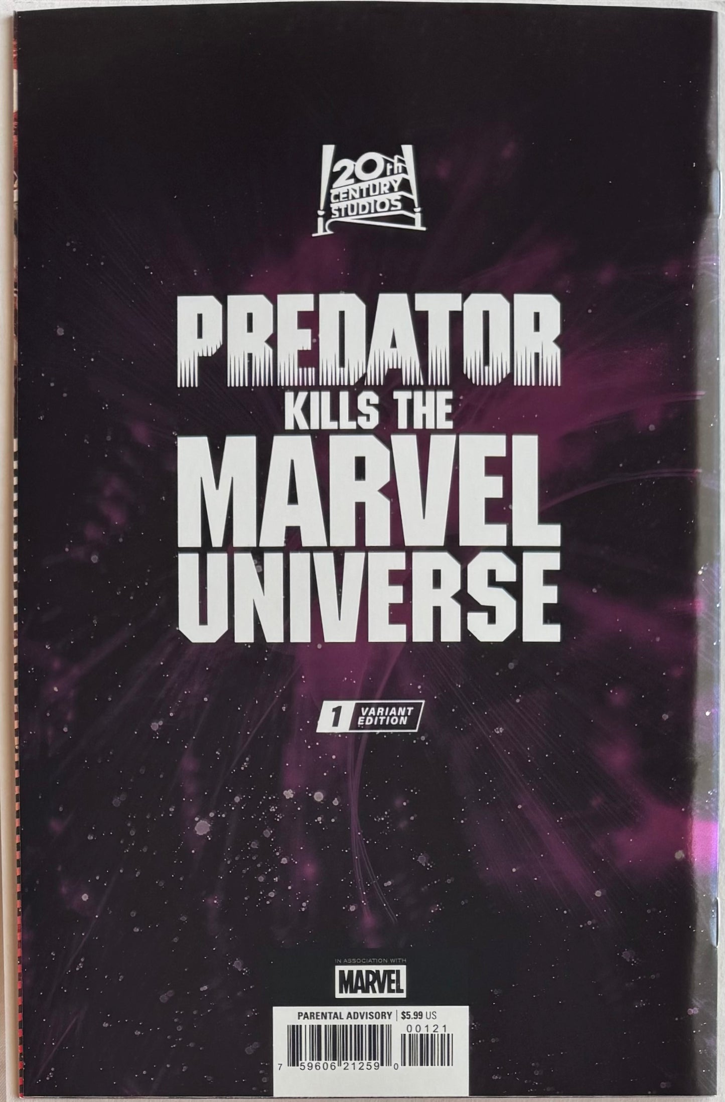 Predator Kills the Marvel Universe #1 Michele Bandini Foil Variant (Marvel Comics, 2025) (NM/NM+)
