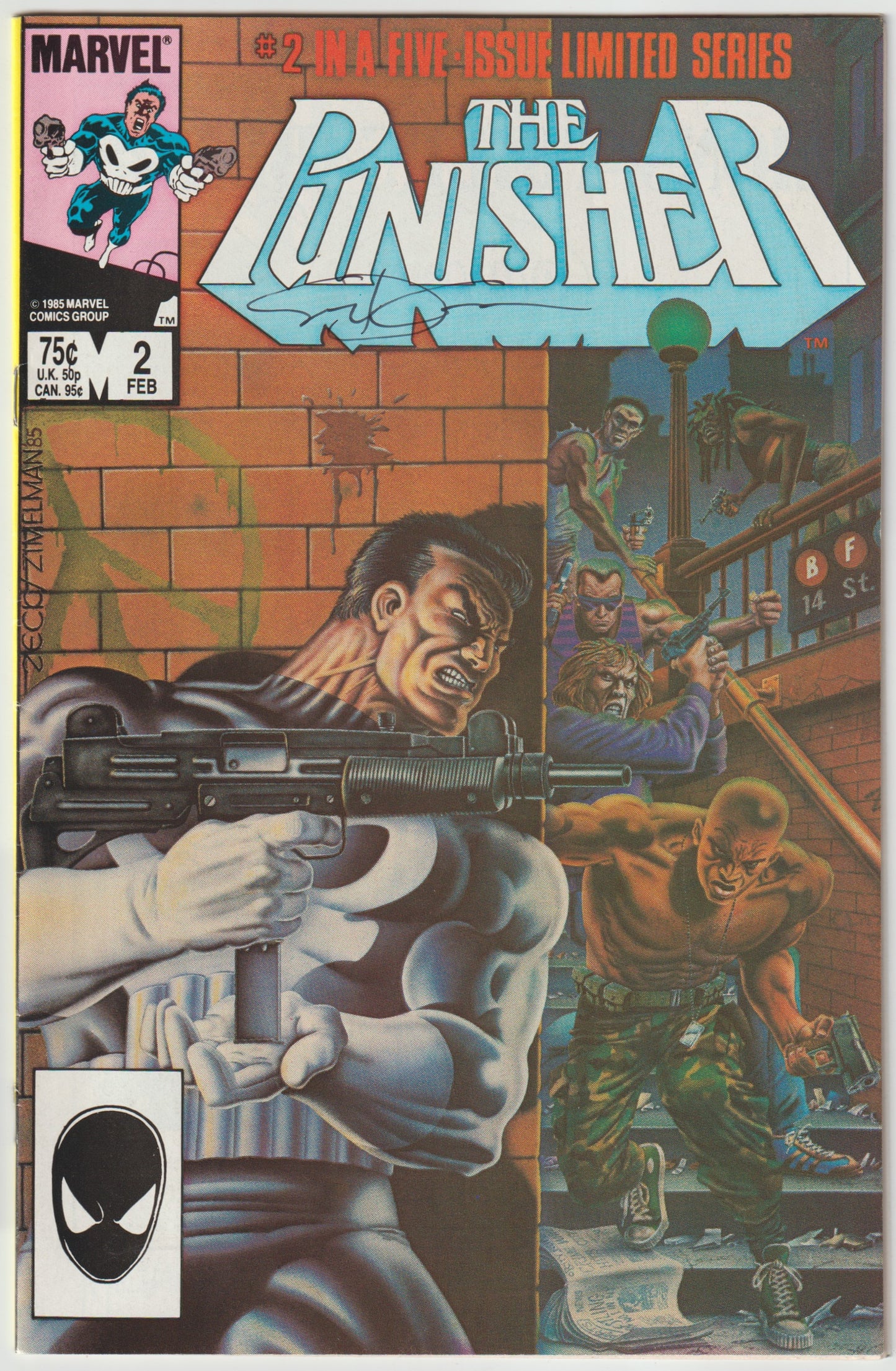 Punisher (1986) #2 of 5 [SIGNED BY STEVEN GRANT & MIKE ZECK]