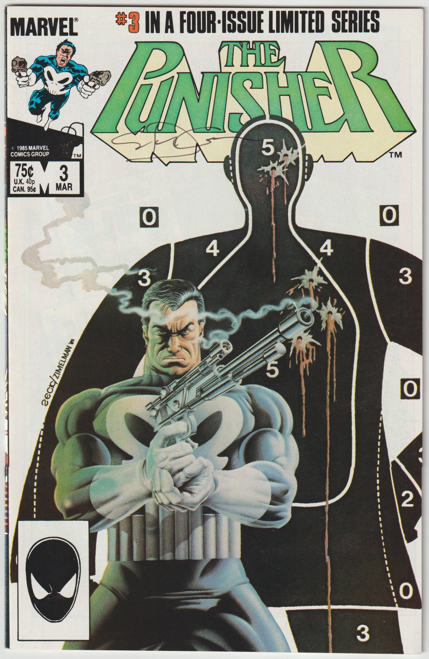 Punisher (1986) #3 of 5 [SIGNED BY STEVEN GRANT & MIKE ZECK]