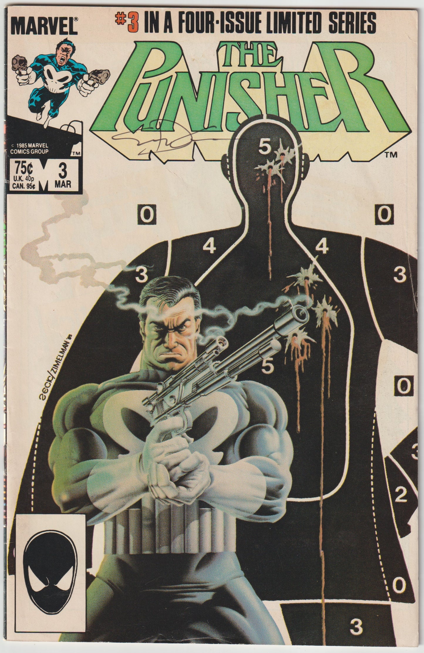 Punisher (1986) #3 of 5 [SIGNED BY STEVEN GRANT & MIKE ZECK]