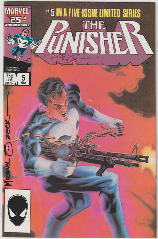 Punisher (1986) #5 of 5 [SIGNED BY STEVEN GRANT & MIKE ZECK]