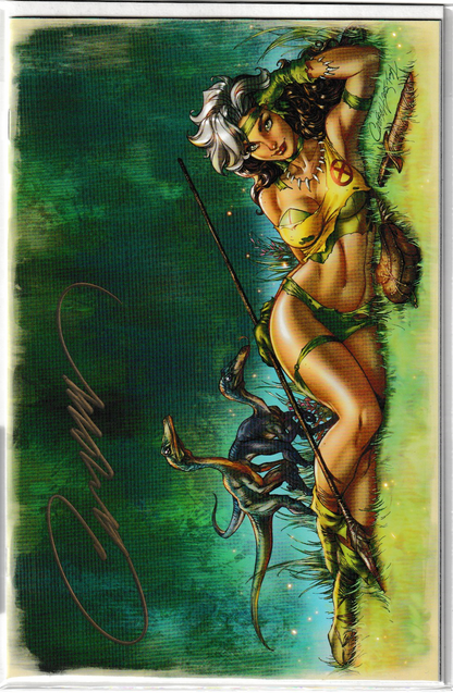 Rogue: The Savage Land #5 JSC Artist EXCLUSIVE (2025) Cover F: Pinup Rogue, limited to 1,000 copies - Signed with COA (NM/NM+)
