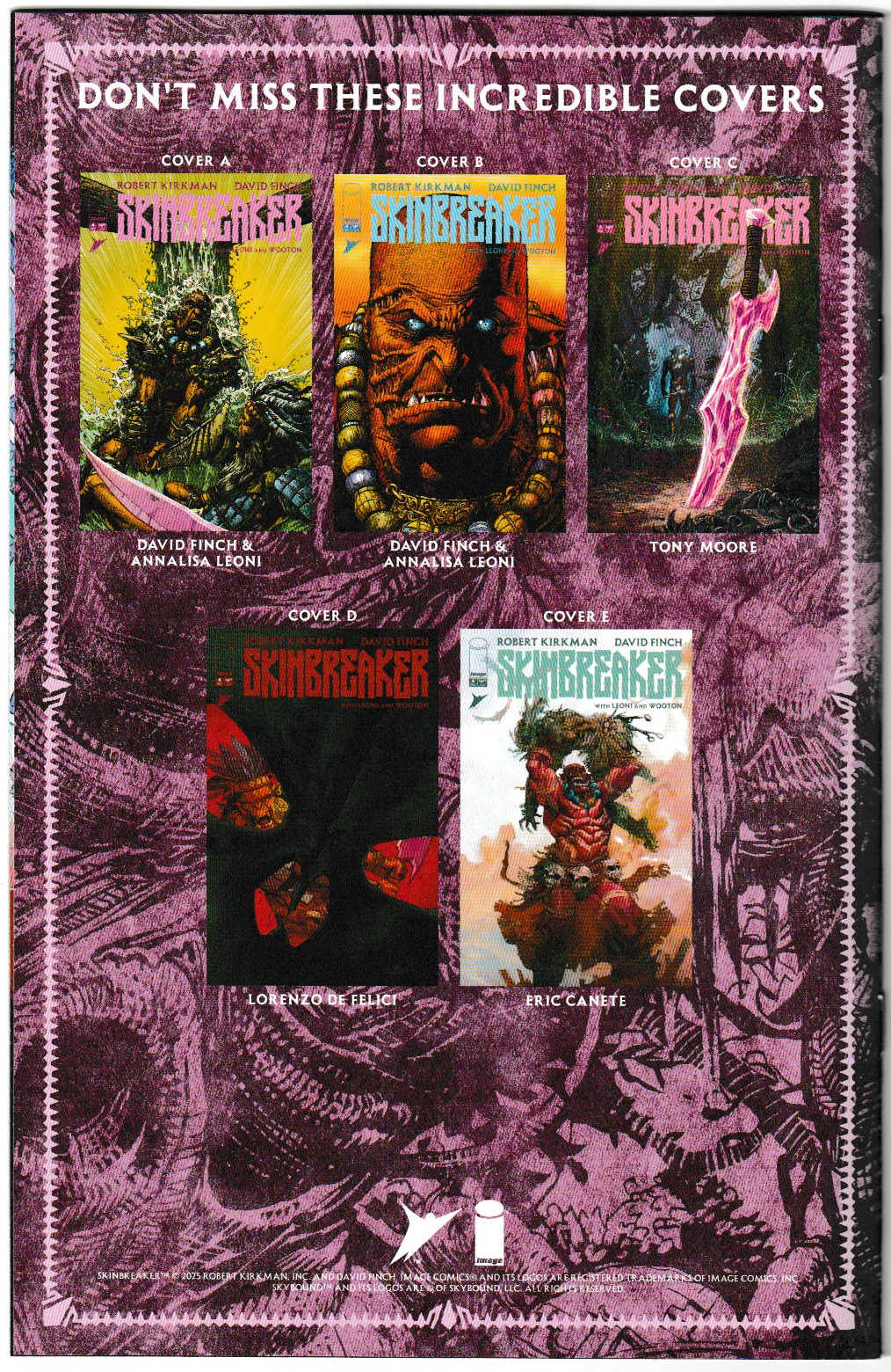 SKINBREAKER #4 CVR C INC 1:10 TONY MOORE VAR 1st Print