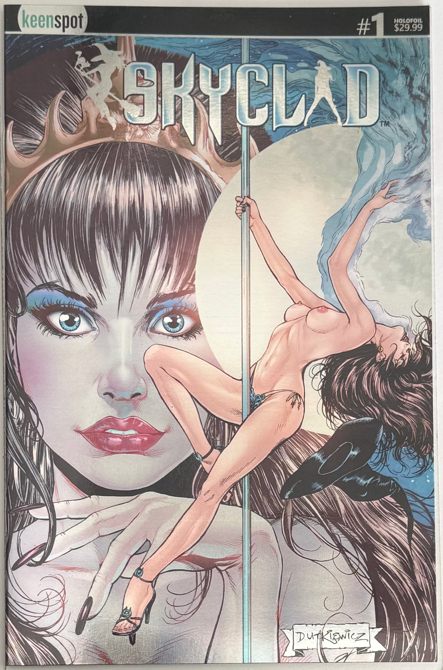 SKYCLAD #1 CVR B MICHAL DUTKIEWICZ HOLOFOIL ADULTS ONLY VAR (MR) (1st Print)