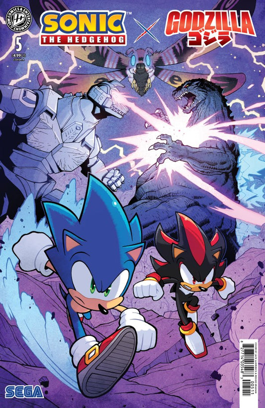 Sonic the Hedgehog x Godzilla #5 (1st Print) IDW Publishing 2026