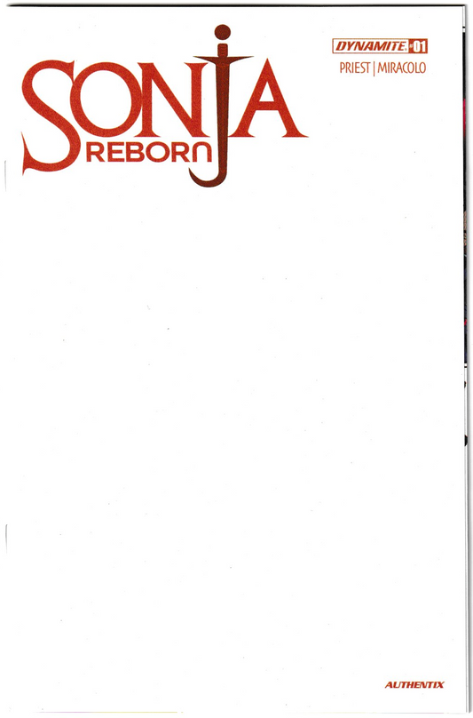 Sonja Reborn #1 CVR J Blank Authentix Variant