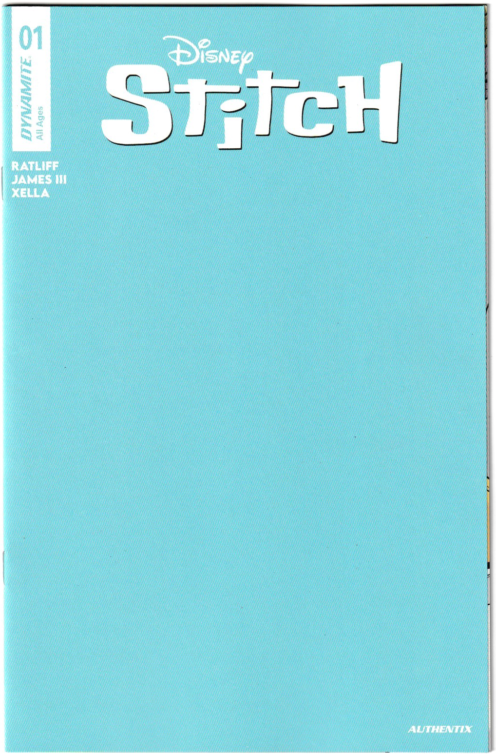 Stitch #1 Cover S (FOC Bonus Blue Blank Authentix Variant) NM/NM+