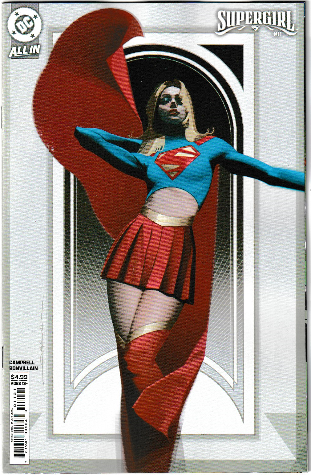 SUPERGIRL #11 CVR C JEFF DEKAL CARD STOCK VAR