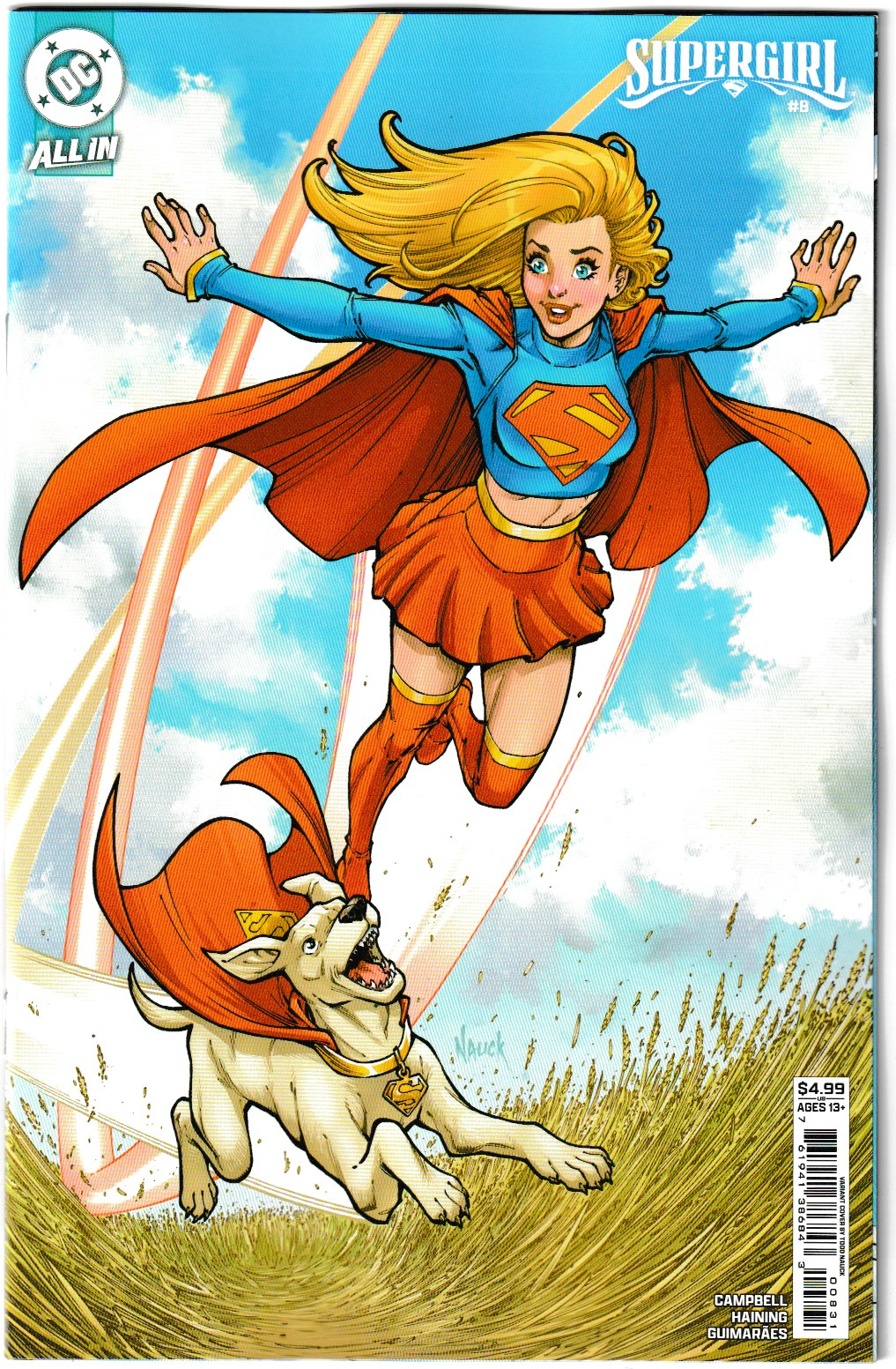 Supergirl #8 Cover C Todd Nauck Card Stock Variant (DC Comics, 2025)