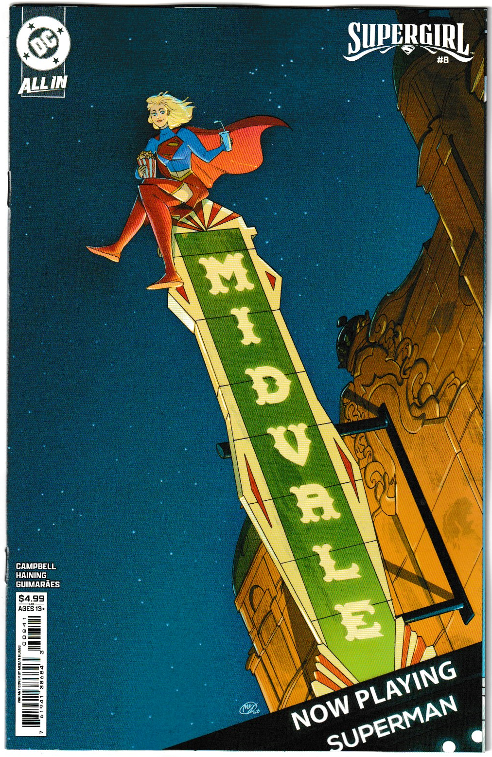 Supergirl #8 Cover D Megan Huang Card Stock Variant (DC Comics, 2025)