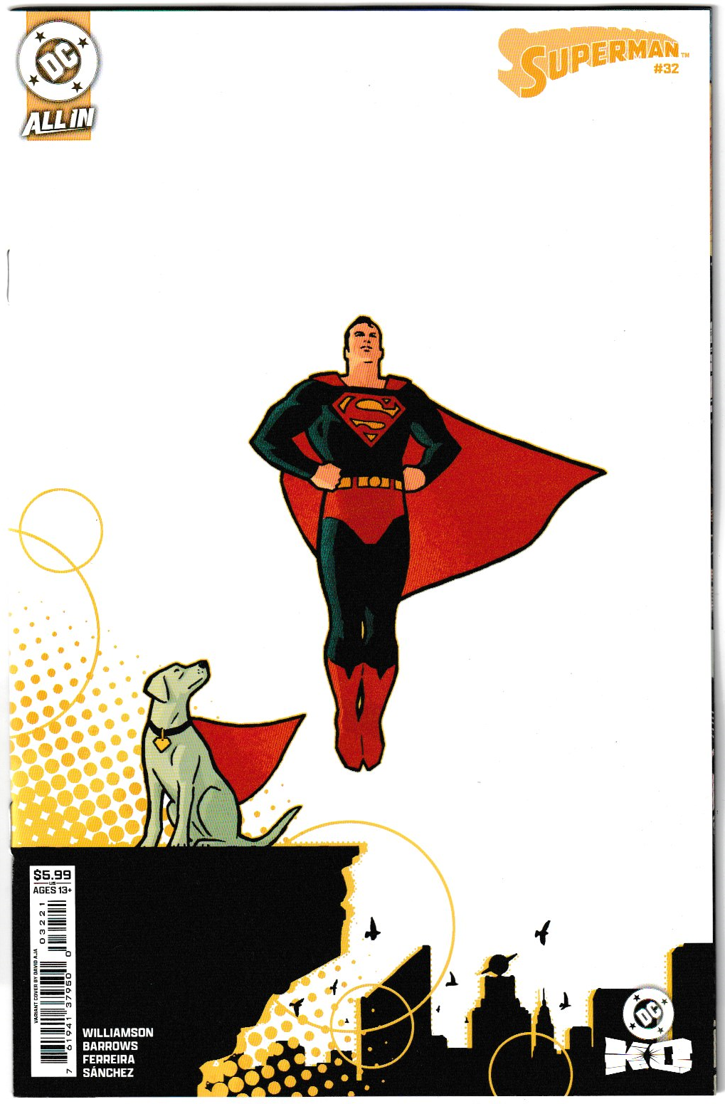 Superman #32 Cvr B David Aja Card Stock Var (DC K.O. Tie-In) (DC Comics 2025)