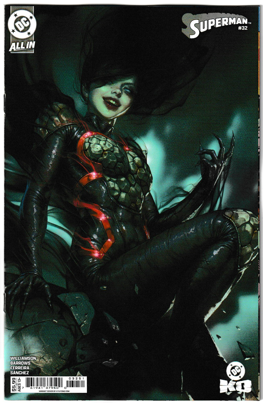 Superman #32 Cvr D Kyuyong Eom Card Stock Var (DC K.O. Tie-In) (DC Comics 2025)