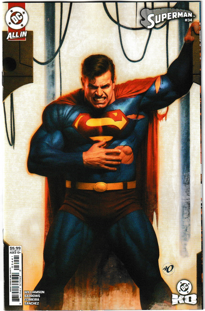 SUPERMAN #34 CVR D ARIEL OLIVETTI CARD STOCK VAR (DC K.O.)