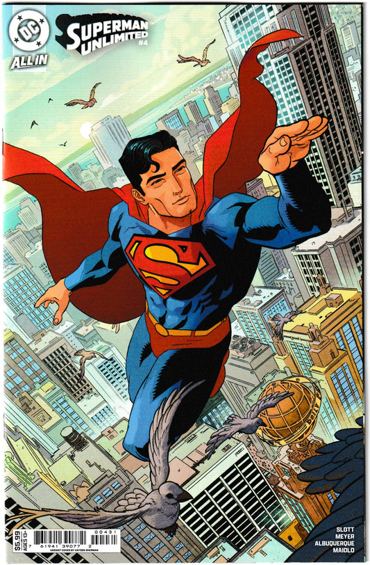 Superman Unlimited #4 Cover C Hayden Sherman Card Stock Variant (DC Comics, 2025) (NM/NM+)