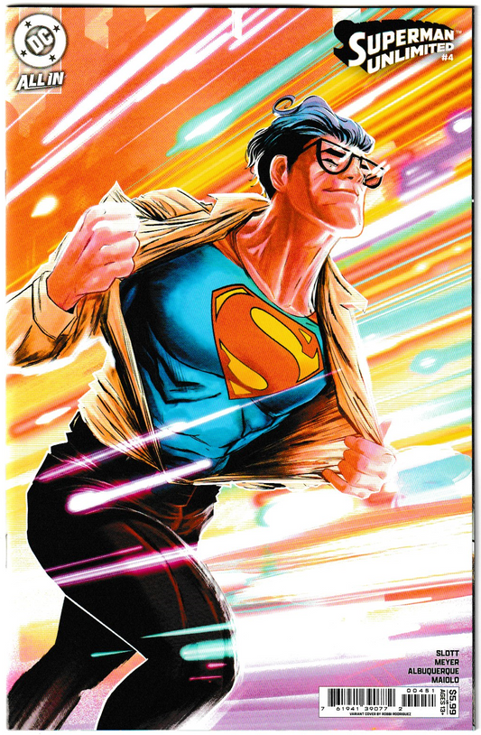 Superman Unlimited #4 Cover D Robbi Rodriguez Card Stock Variant (DC Comics, 2025) (NM/NM+)