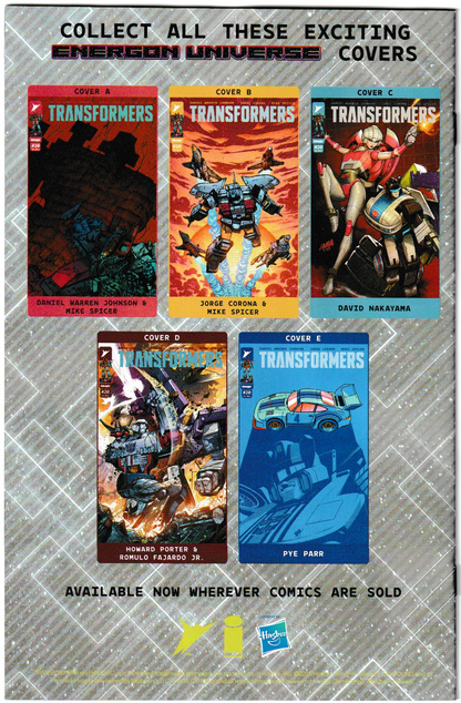 Transformers #20 2nd Ptg CVR B Jason Howard Autobot Variant