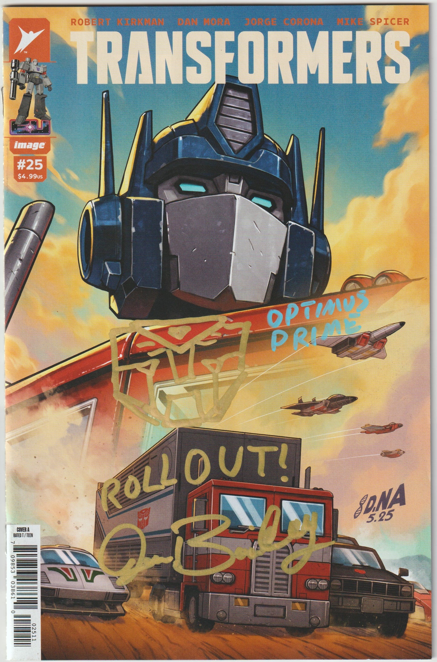 Transformers #25 Cover A David Nakayama – Image Comics 2025 (1st Print) [SIGNED BY JON BAILEY, VOICE OF OPTIMUS PRIME]