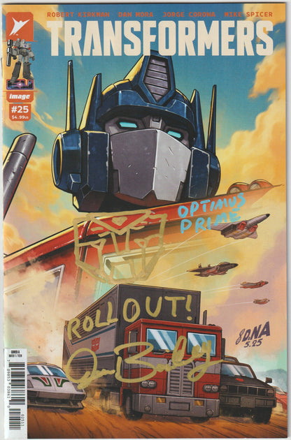 Transformers #25 Cover A David Nakayama – Image Comics 2025 (1st Print) [SIGNED BY JON BAILEY, VOICE OF OPTIMUS PRIME]