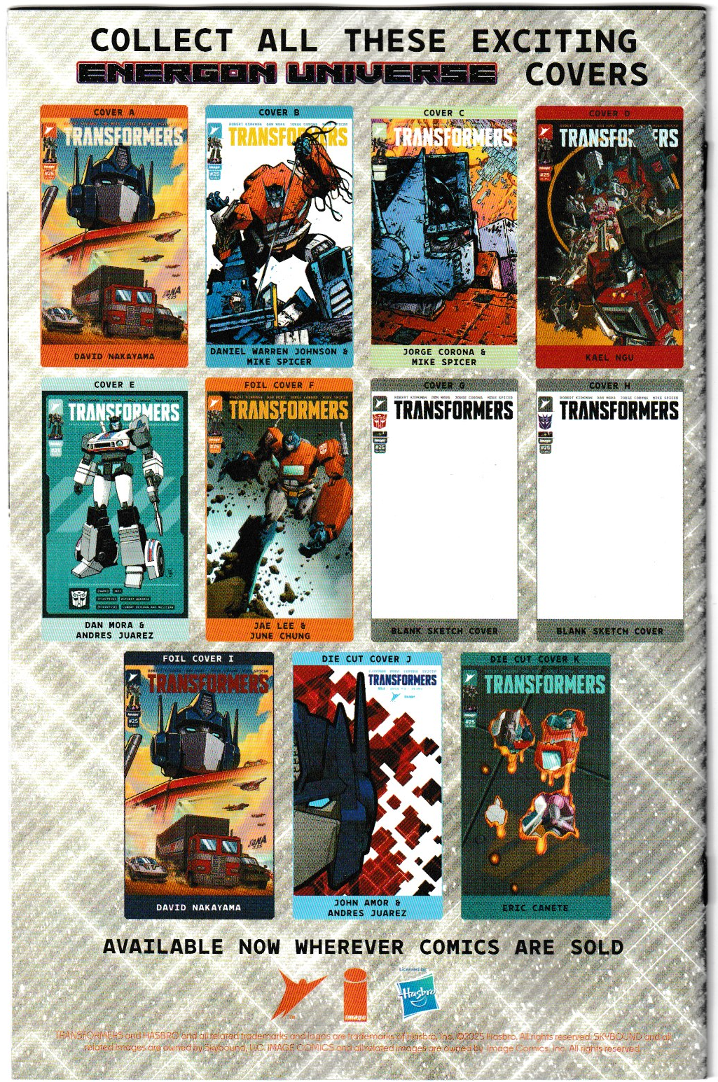 Transformers #25 Cover C Jorge Corona & Mike Spicer 1:10 Incentive Variant – Image Comics 2025