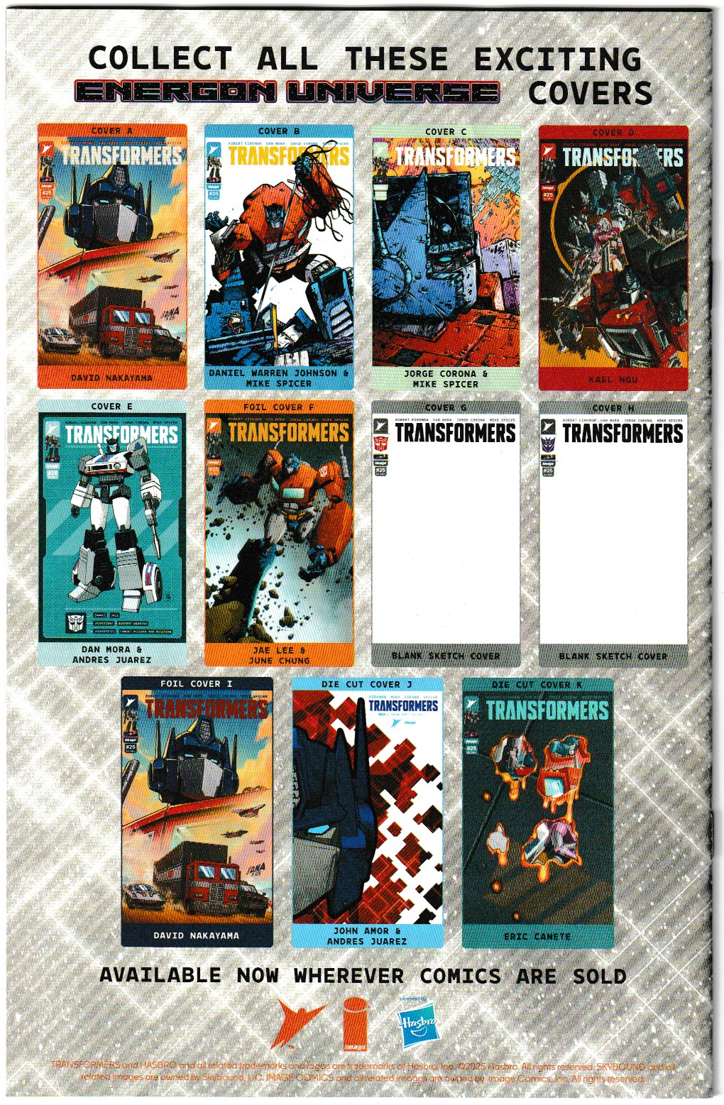 Transformers #25 (2nd Print) Cover D Jason Howard – Image Comics 2025