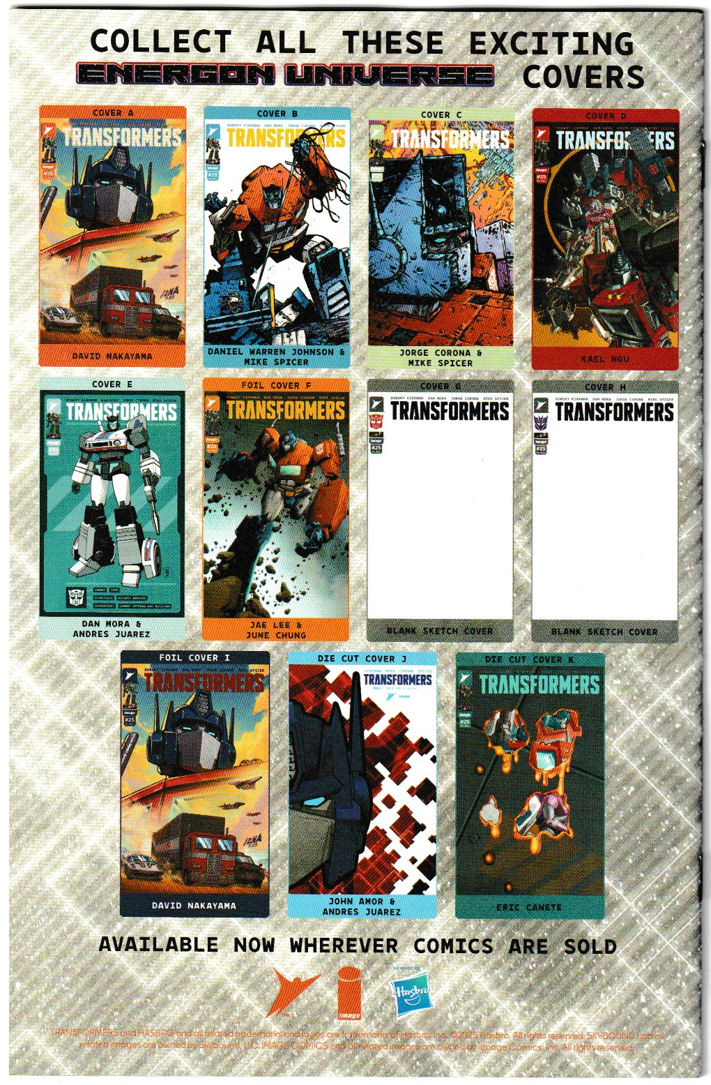 Transformers #25 Cover D Kael Ngu 1:25 Incentive Variant – Image Comics 2025