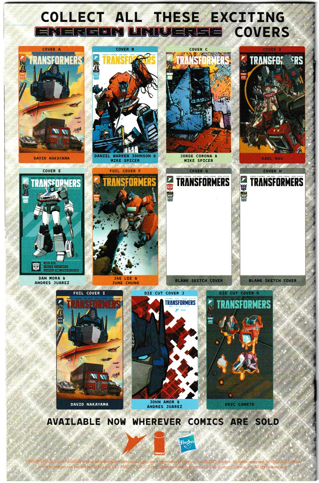 Transformers #25 Cover E Dan Mora & Andres Juarez 1:50 Incentive Variant – Image Comics 2025