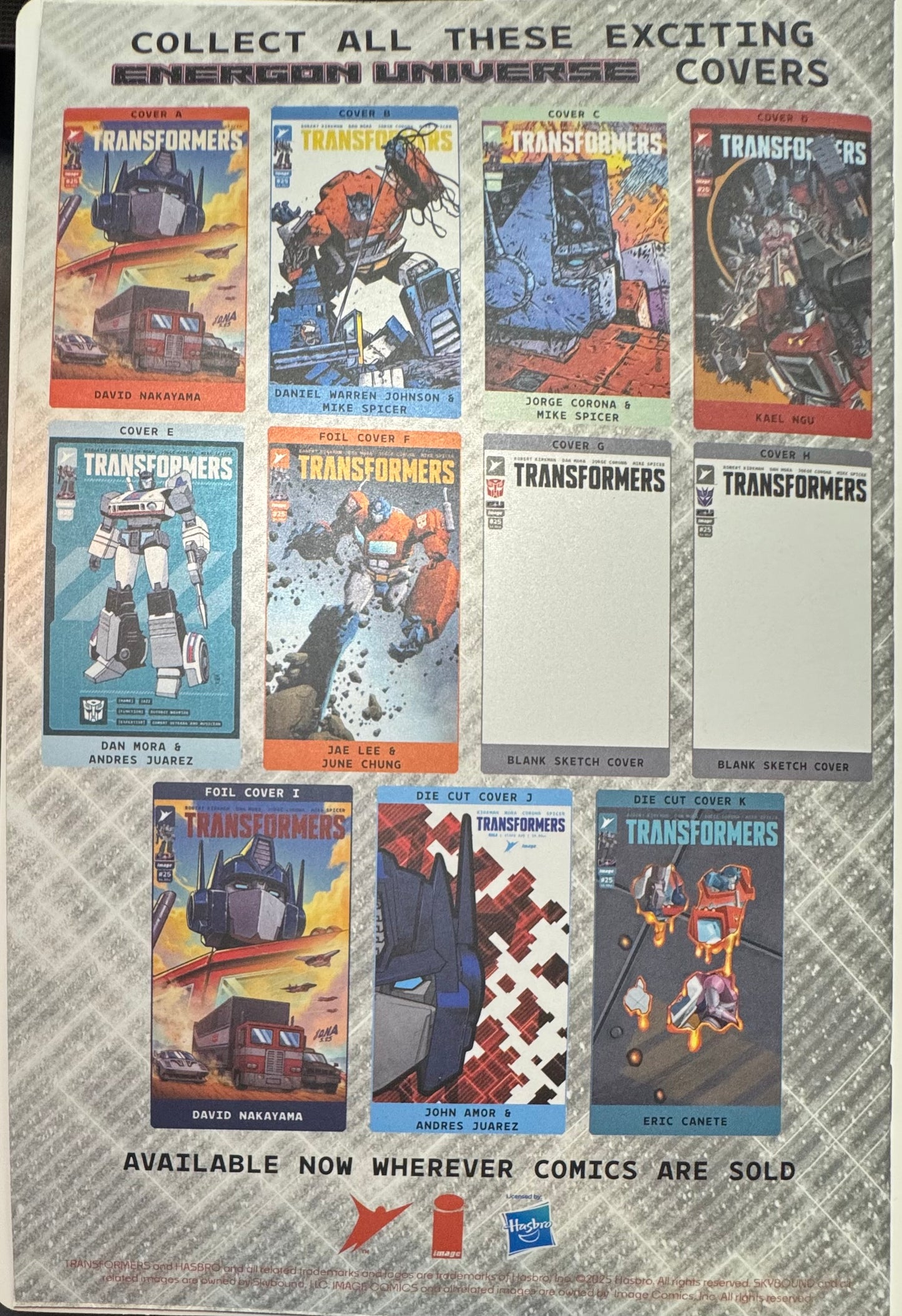 Transformers #25 Cover I David Nakayama Foil Variant – Image Comics 2025