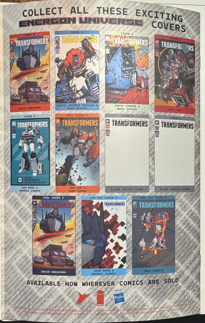 Transformers #25 Cover K Eric Canete Foil Die Cut Variant – Image Comics 2025