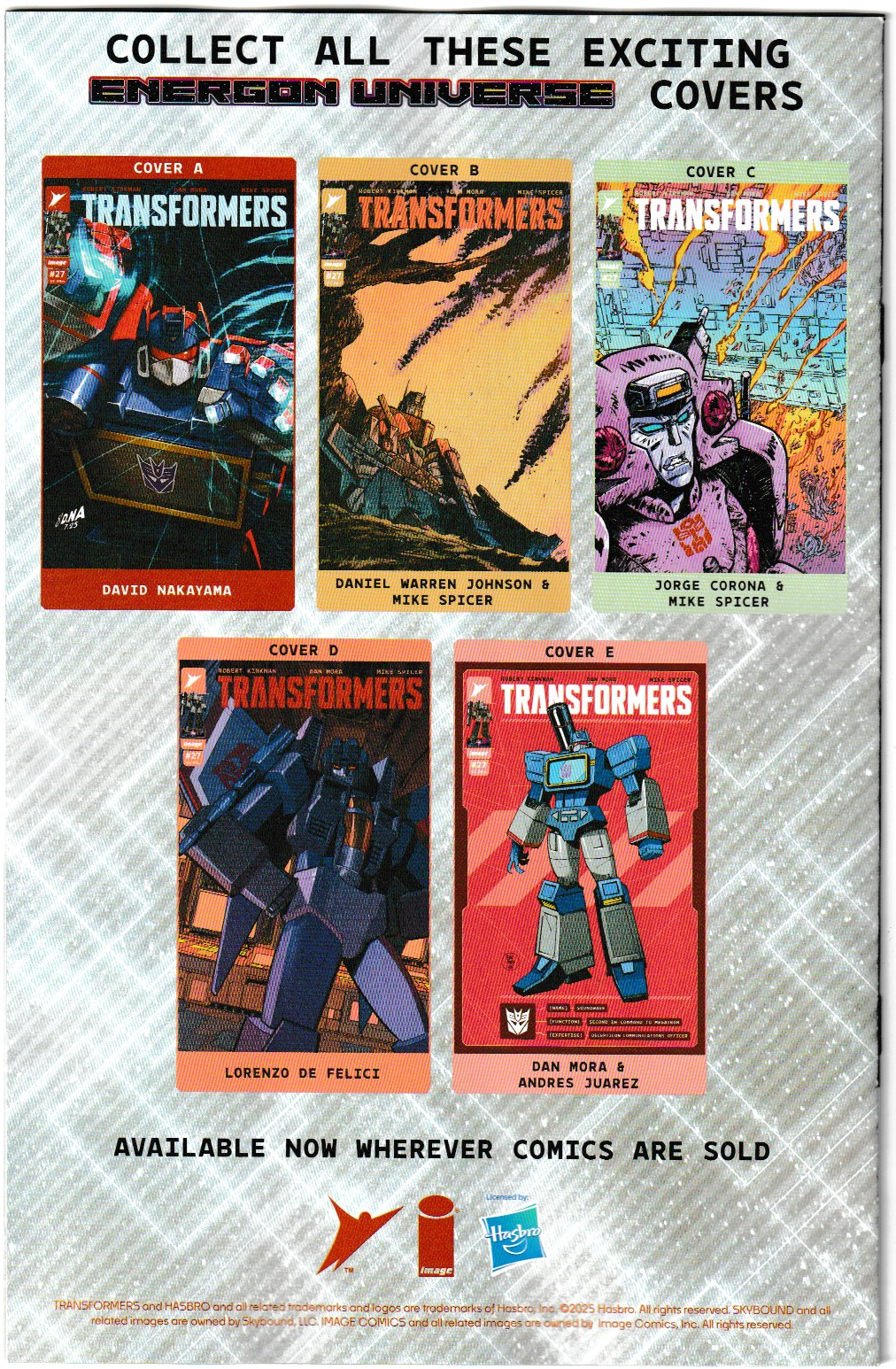Transformers #27 Cover B Daniel Warren Johnson & Mike Spicer – Image Comics 2025 (1st Print)