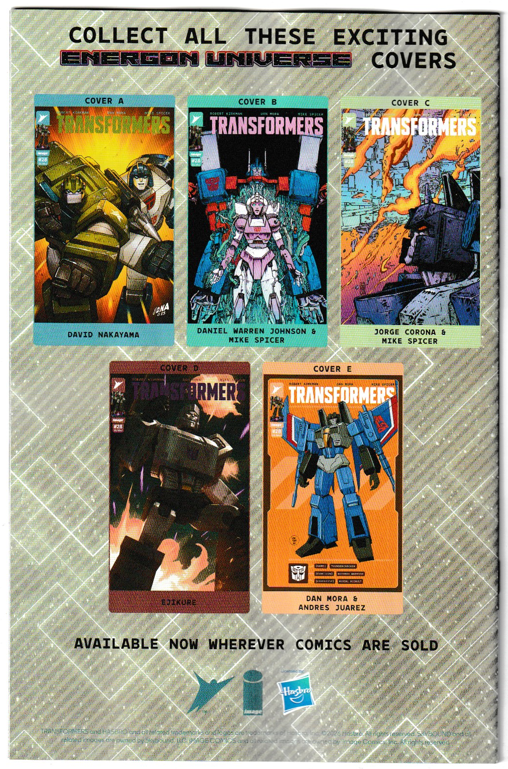 Transformers #28 Cover B Daniel Warren Johnson & Mike Spicer – Image Comics 2025 (1st Print)