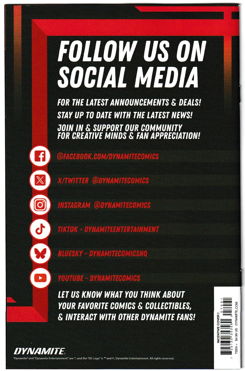 VAMPIRELLA (2025) #7 Cvr I Inc 1:10 Cosplay Rachel Hollon Virgin Var