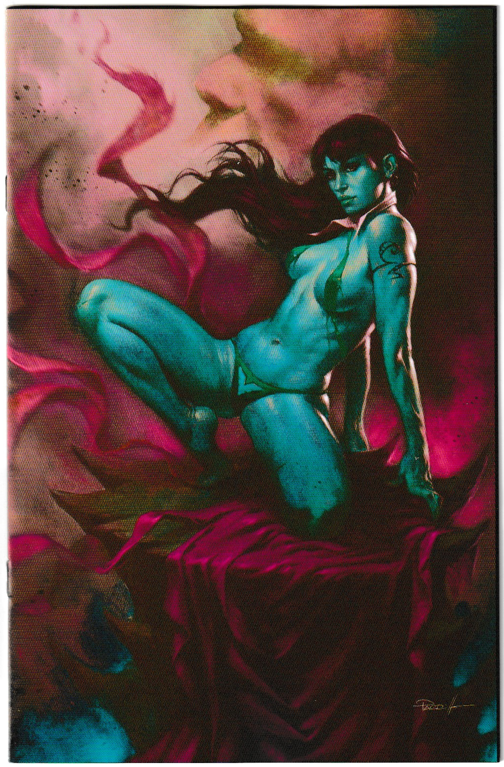 VAMPIRELLA #9 CVR O INC 1:10 LUCIO PARRILLO ULTRAVIOLET VIRGIN FOC BONUS VAR