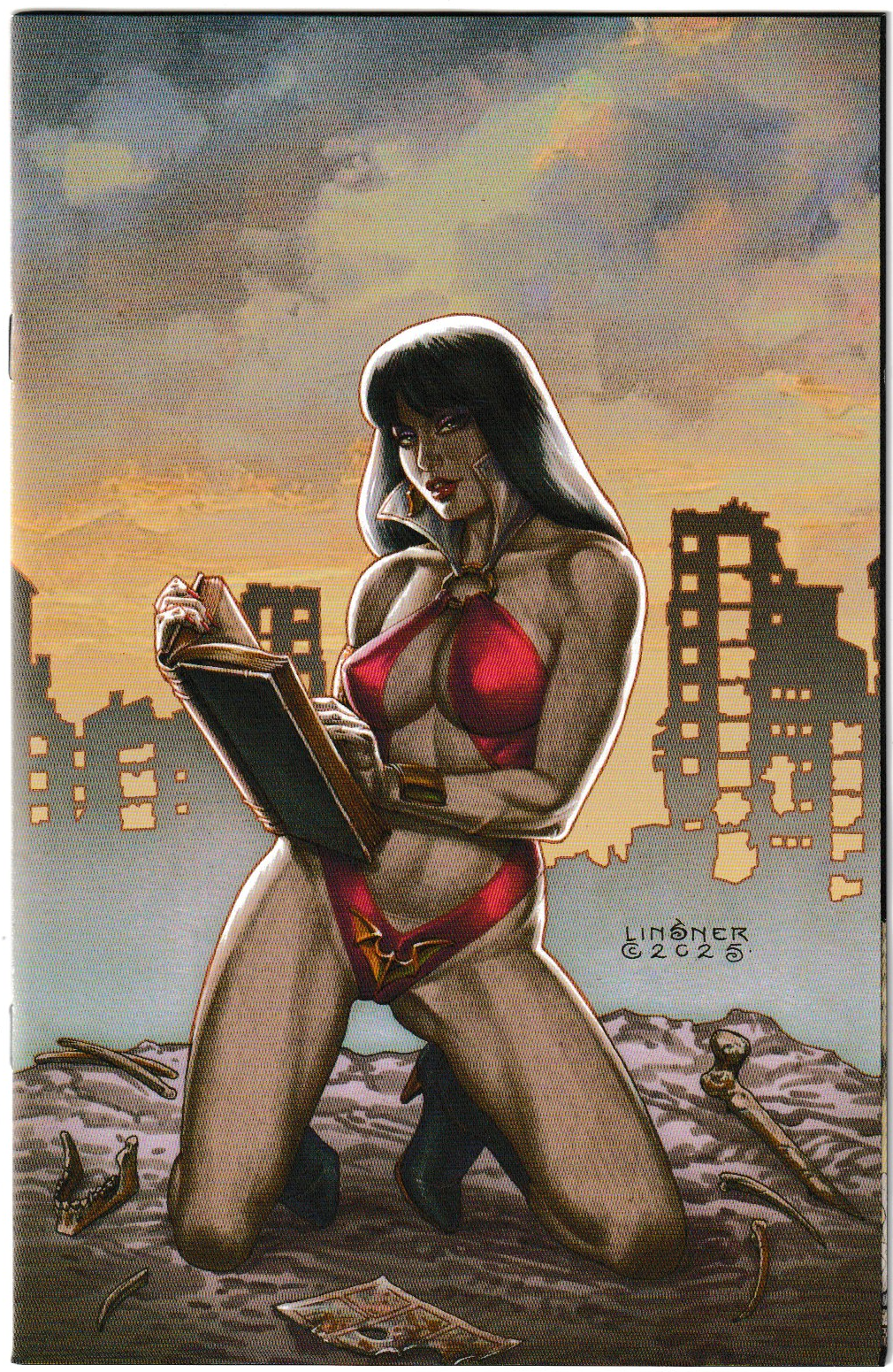 Vampirella: Armageddon #5 Cvr G Inc 1:10 Joseph Michael Linsner Virgin (Dynamite Entertainment, 2025)