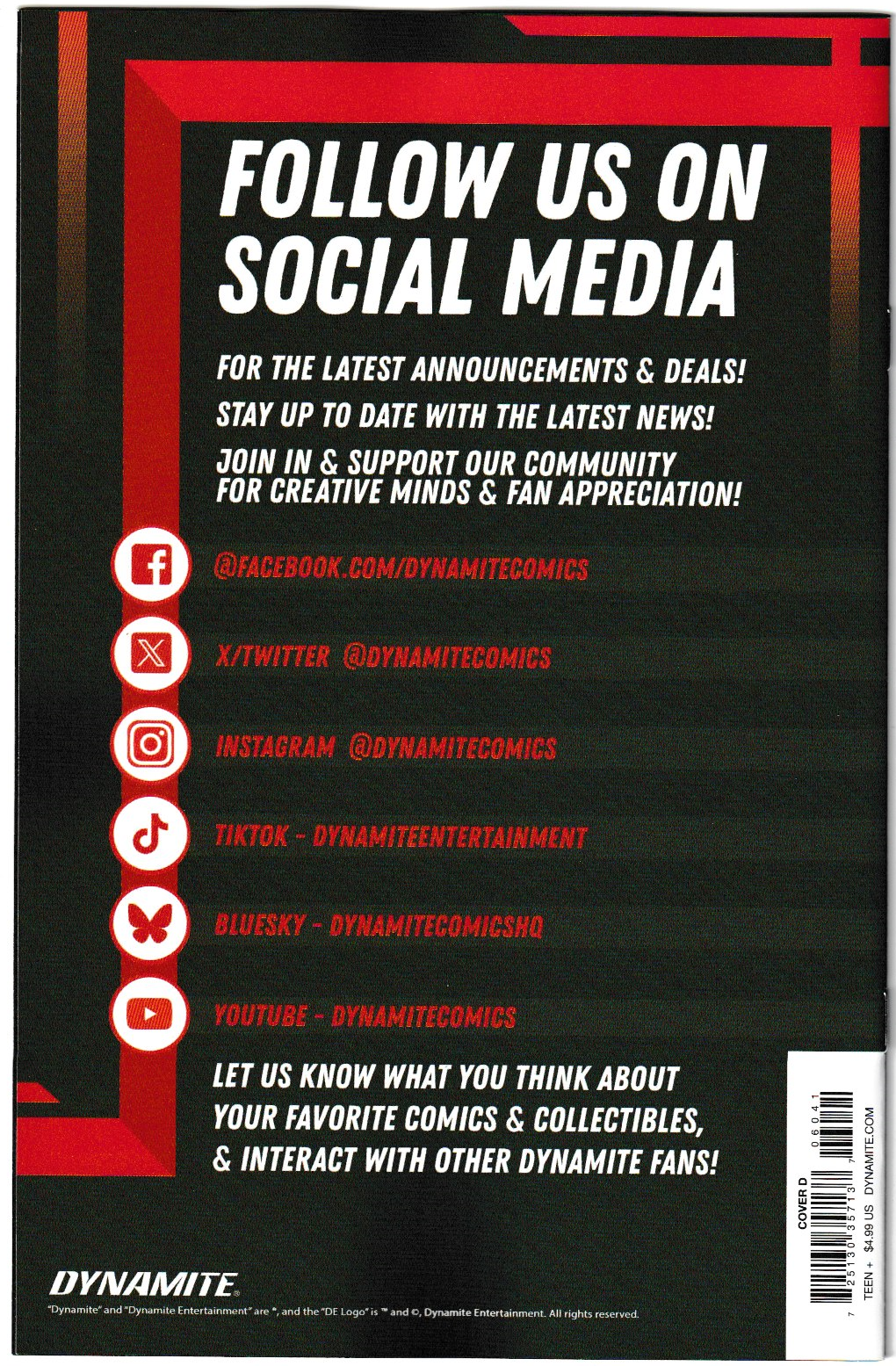 Vampirella: Armageddon #6 Cvr D Cosplay (Dynamite Entertainment, 2025)