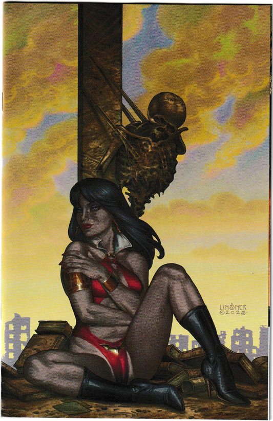 Vampirella: Armageddon #6 Cvr G Inc 1:10 Joseph Michael Linsner Virgin (Dynamite Entertainment, 2025)
