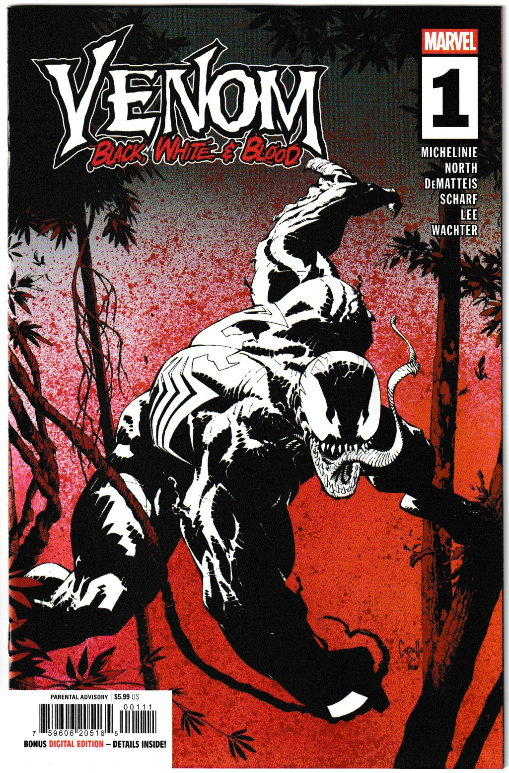 Venom: Black, White & Blood #1 Cover A Greg Capullo (Marvel Comics, 2025) (NM/NM+)