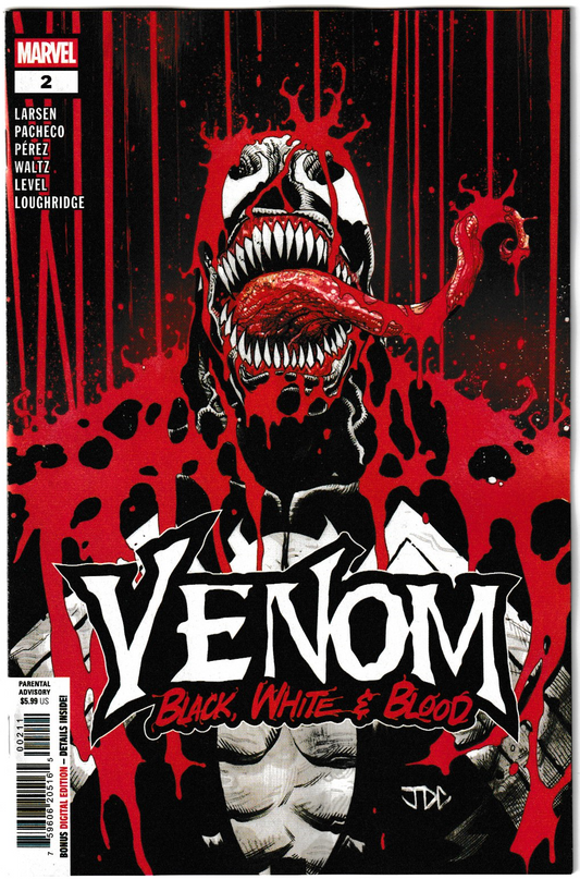 Venom: Black, White & Blood #2 Cover A (Marvel Comics, 2025)