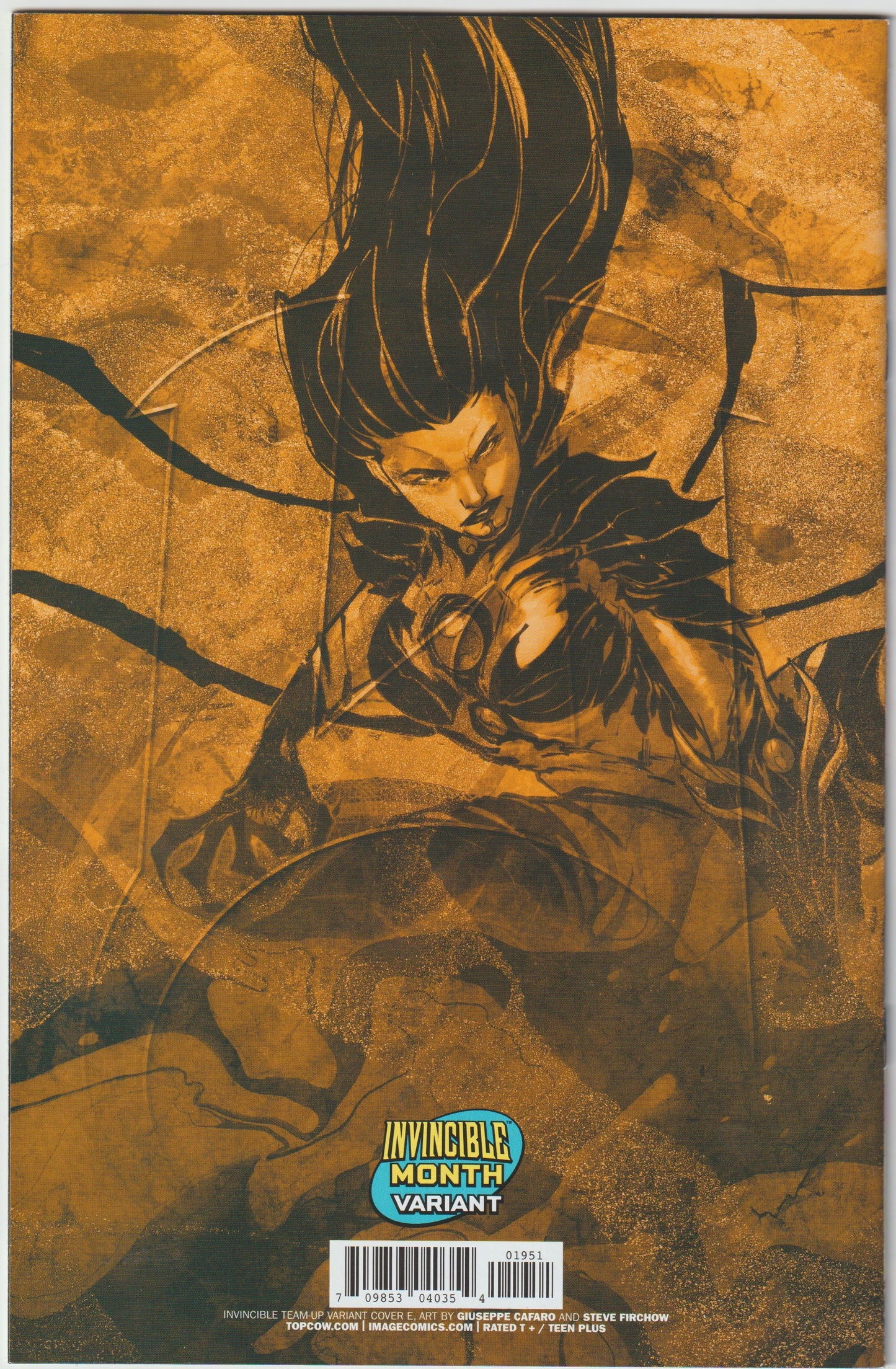 WITCHBLADE #19 CVR E GUISEPPE CAFARO & ARIF PRIANTO INVINCIBLE TEAM UP VAR [SIGNED BY BRIAN HABERLIN]