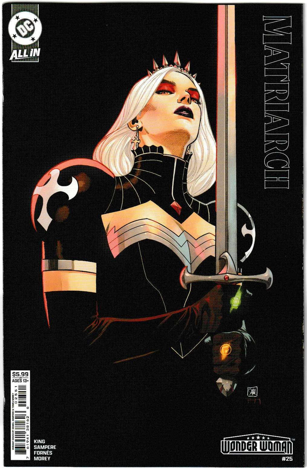 Wonder Woman #25 Cvr D Daniel Sampere Card Stock Var (DC Comics 2025)