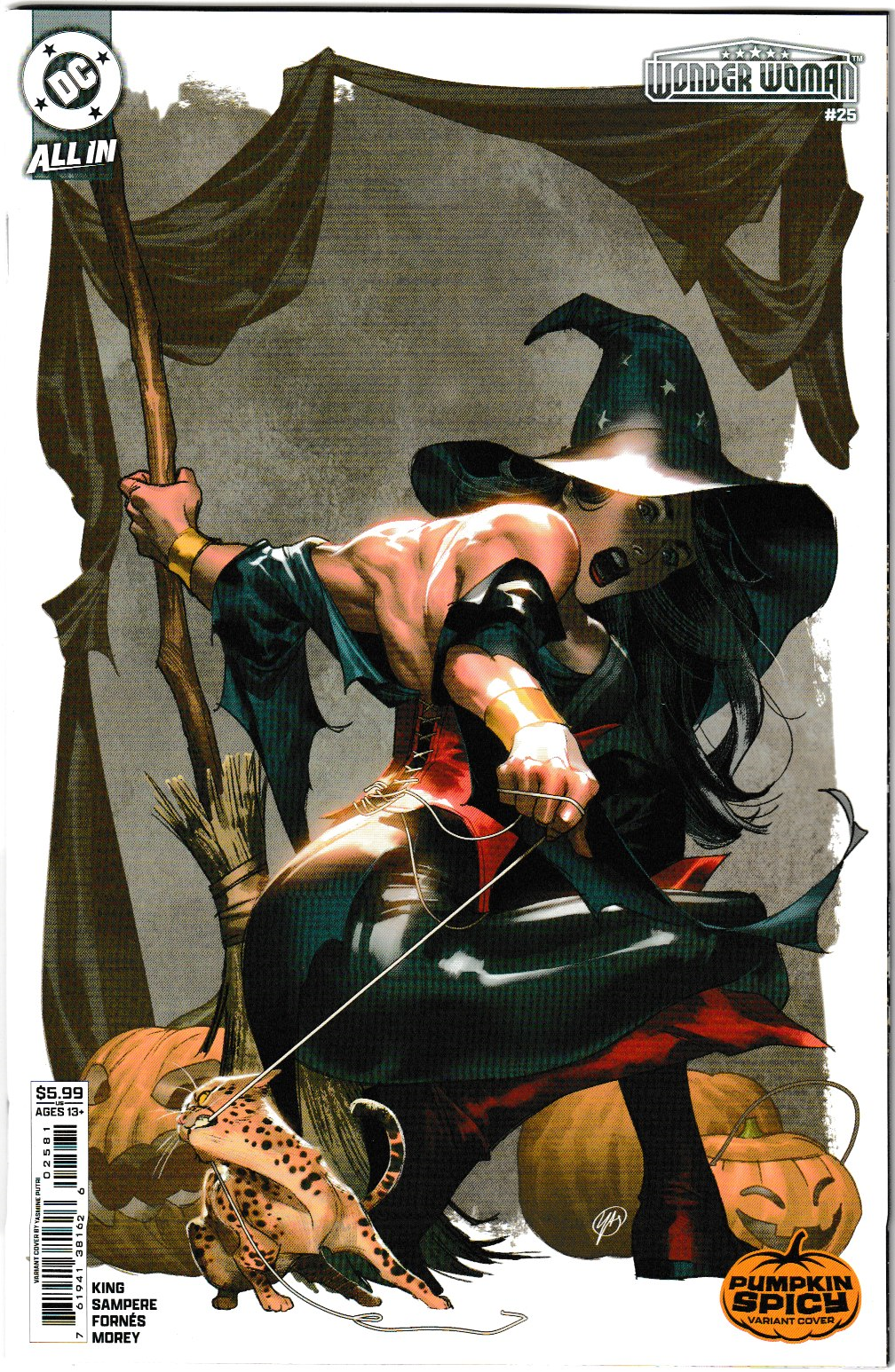 Wonder Woman #25 Cvr E Yasmine Putri Pumpkin Spicy Card Stock Var (DC Comics 2025)