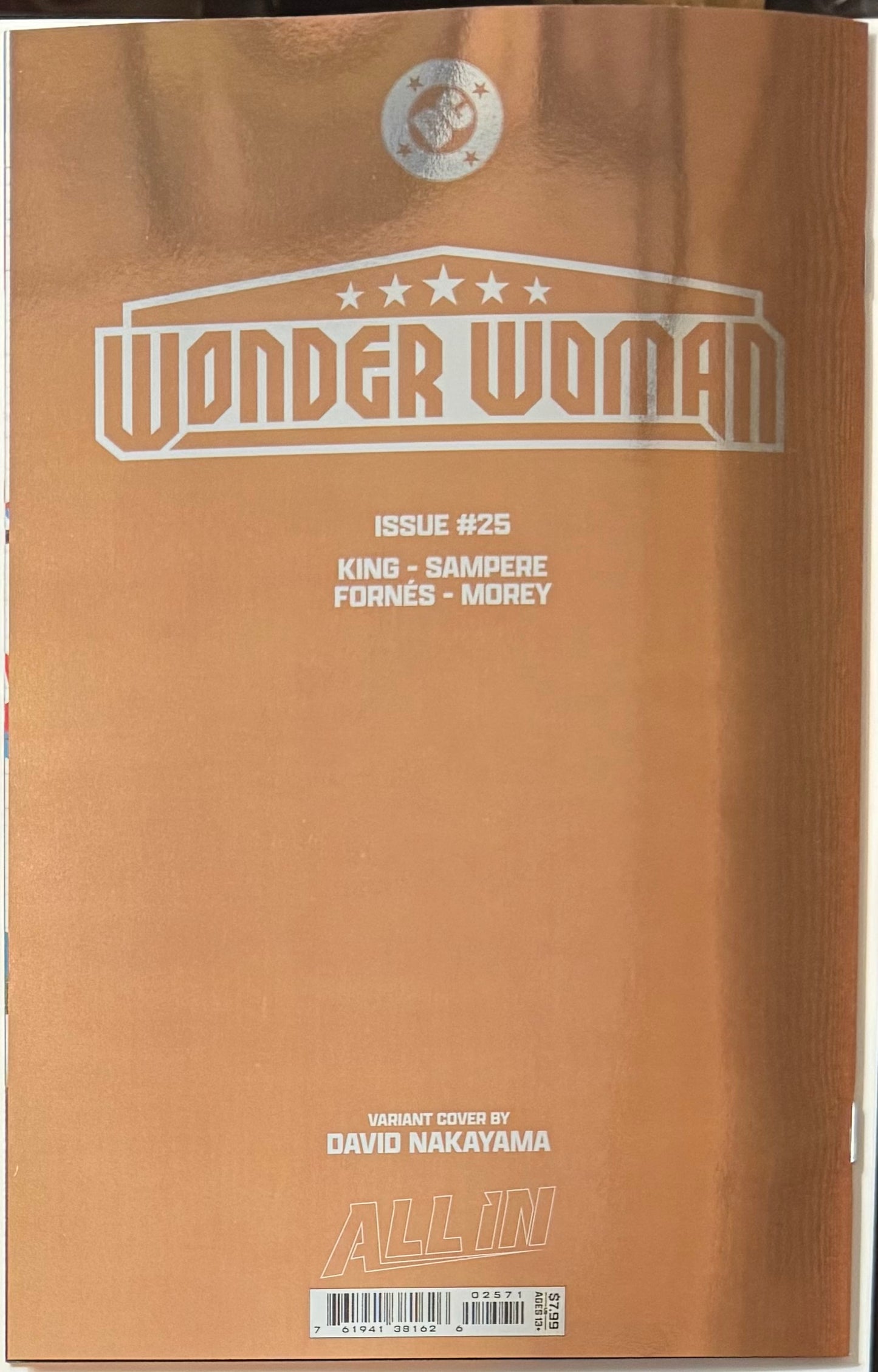 Wonder Woman #25 Cvr G David Nakayama Foil Var (DC Comics 2025)