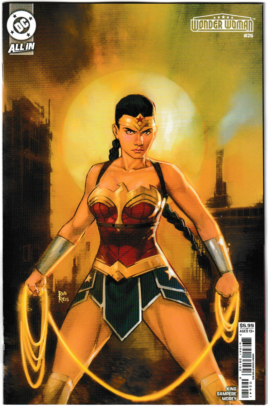 Wonder Woman #26 Cvr D Rod Reis Card Stock Var (DC Comics 2025)