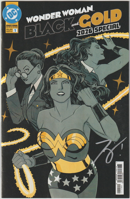 WONDER WOMAN BLACK & GOLD 2026 SPECIAL #1 (ONE SHOT) CVR A CLIFF CHIANG [SIGNED BY TOM KING]