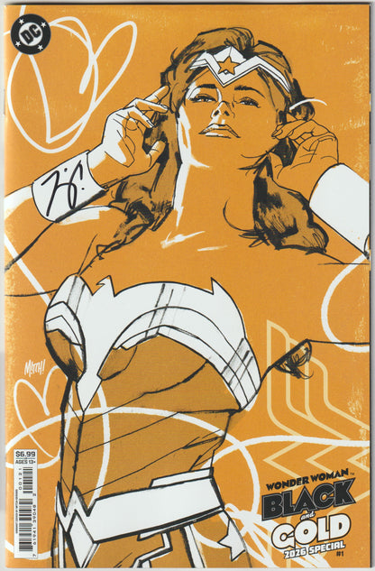 WONDER WOMAN BLACK & GOLD 2026 SPECIAL #1 (ONE SHOT) CVR B MITCH GERADS CARD STOCK VAR [SIGNED BY TOM KING]