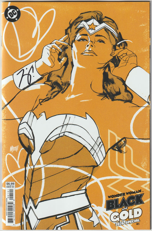 WONDER WOMAN BLACK & GOLD 2026 SPECIAL #1 (ONE SHOT) CVR B MITCH GERADS CARD STOCK VAR [SIGNED BY TOM KING]