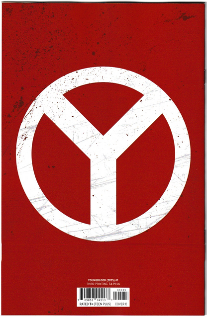 YOUNGBLOOD #1 (2025) 3RD PTG CVR C INC 1:10 ROB LIEFELD B&W VIRGIN VAR (3rd Print)