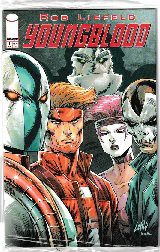 YOUNGBLOOD #1 (2025) CVR A ROB LIEFELD (1st Print) POLYBAGGED & COLLECTIBLE CARD