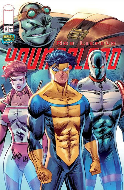 (Bundle of x10) YOUNGBLOOD #5 CVR E ROB LIEFELD INVINCIBLE TEAM UP VAR (MR) (1st Print) [10 Book Bundle]